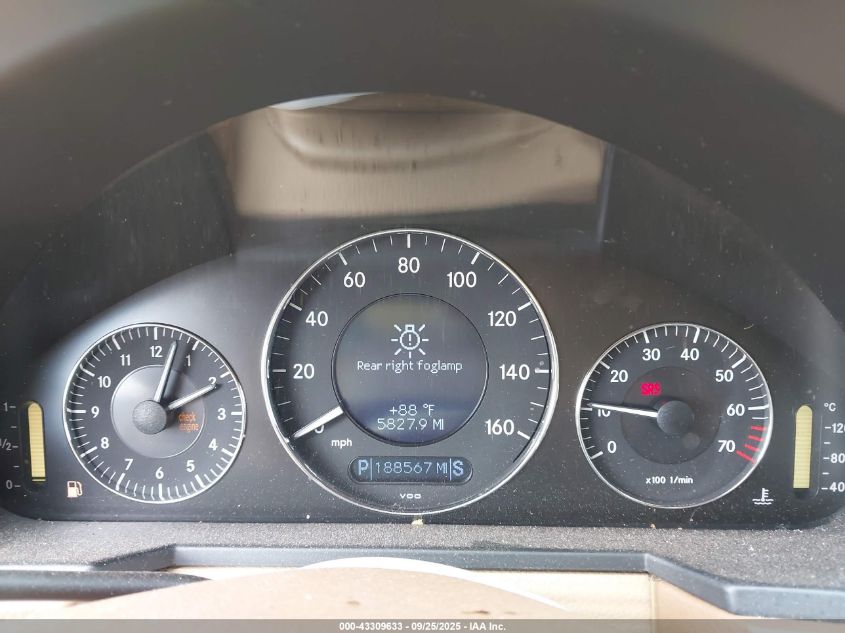 2007 Mercedes-Benz E 350 VIN: WDBUF56X07B028699 Lot: 43309633