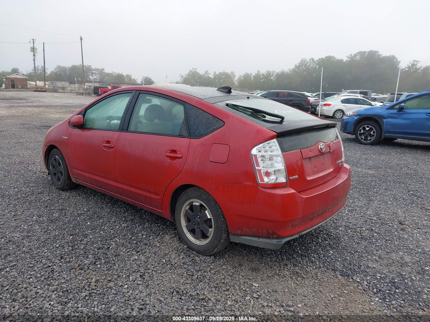 2006 Toyota Prius red sedan hybrid JTDKB20U967526063 photo #4