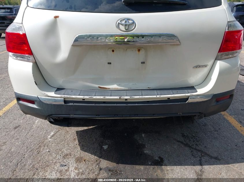 2013 Toyota Highlander Base V6 VIN: 5TDBK3EH0DS225394 Lot: 43309655