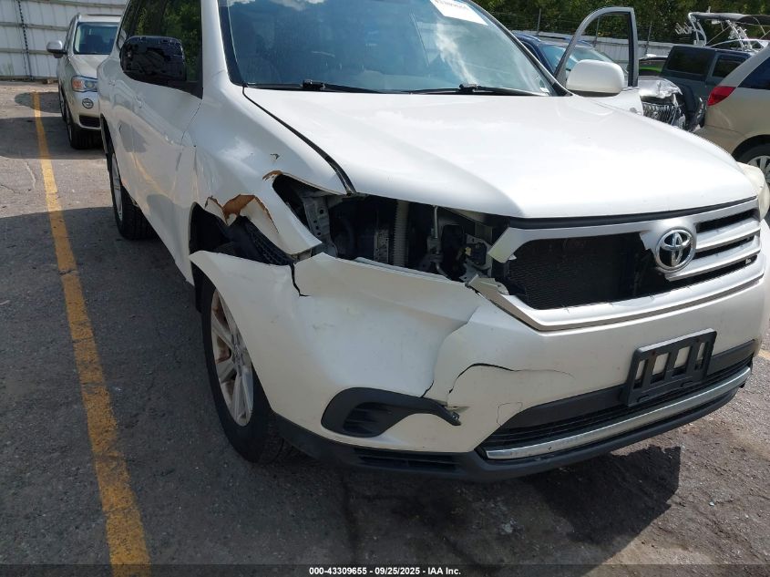 2013 Toyota Highlander Base V6 VIN: 5TDBK3EH0DS225394 Lot: 43309655