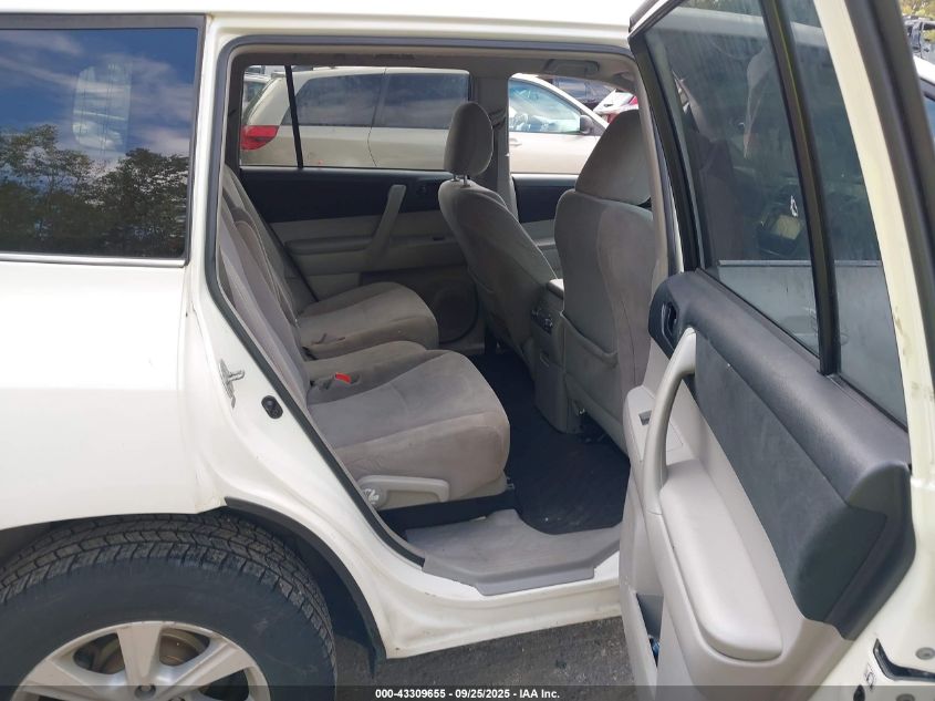 2013 Toyota Highlander Base V6 VIN: 5TDBK3EH0DS225394 Lot: 43309655