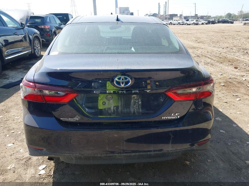2022 Toyota Camry Le Hybrid VIN: 4T1C31AK2NU043017 Lot: 43309706