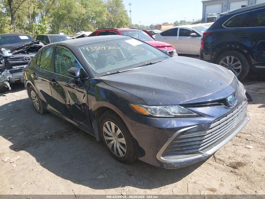 2022 Toyota Camry Le Hybrid VIN: 4T1C31AK2NU043017 Lot: 43309706