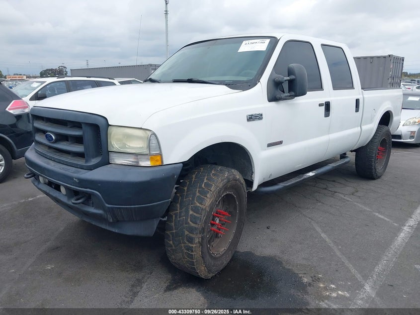 2004 Ford F-250 King Ranch/Lariat/Xl/Xlt white truck diesel 1FTNW20P44ED31430 photo #3
