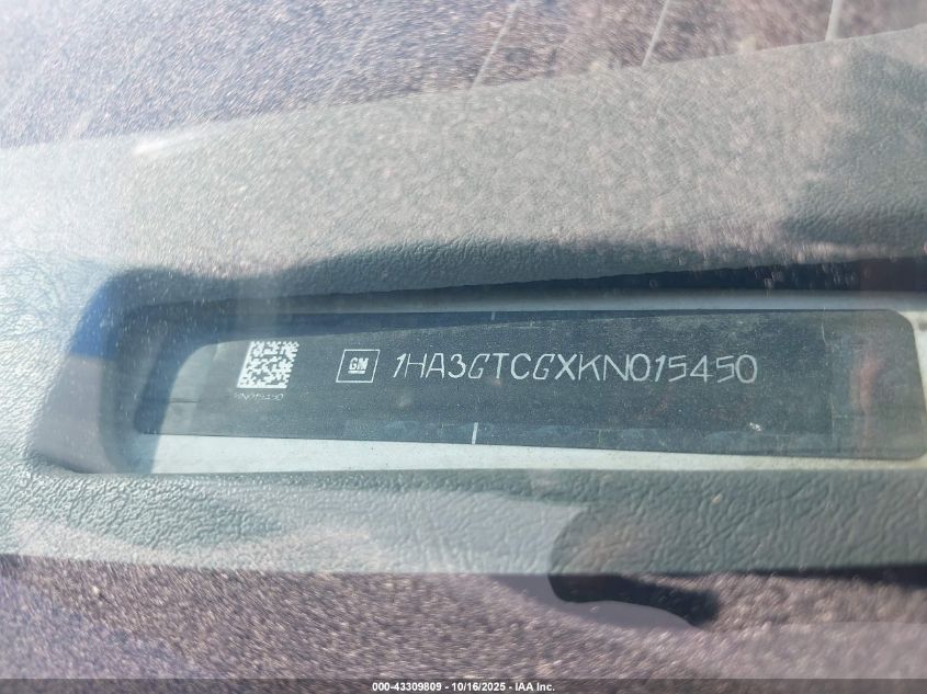 2019 Chevrolet Express Cutaway Work Van VIN: 1HA3GTCGXKN015450 Lot: 43309809