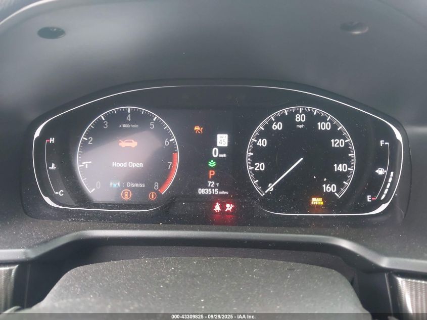 2022 Honda Accord Sport VIN: 1HGCV1F35NA089315 Lot: 43309825