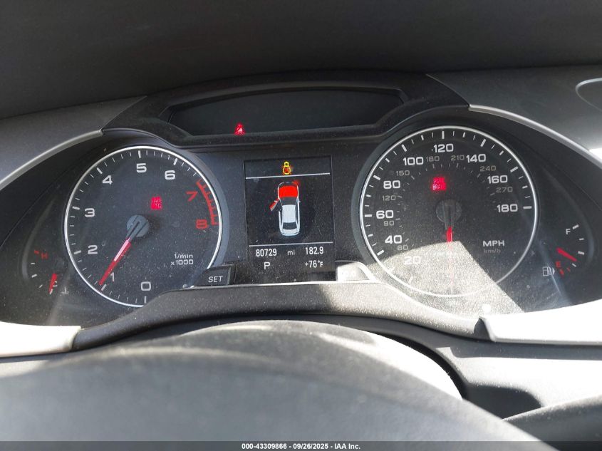 2012 Audi A4 2.0T Premium VIN: WAUFFAFL8CA089747 Lot: 43309866