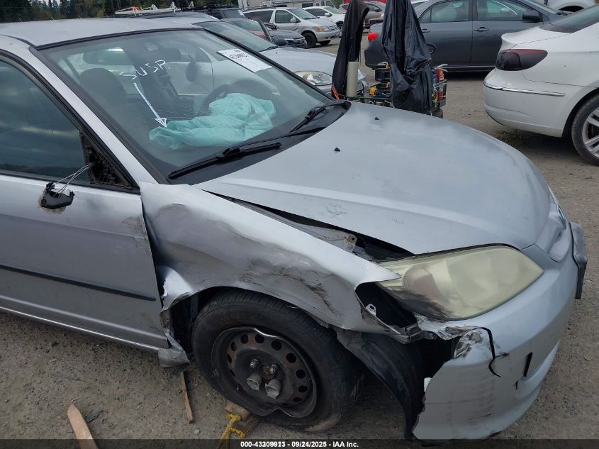 2004 Honda Civic Vp VIN: 2HGES16384H560469 Lot: 43309913