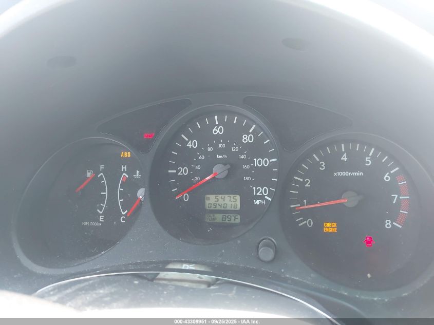 2003 Subaru Forester X VIN: JF1SG63653G732004 Lot: 43309951