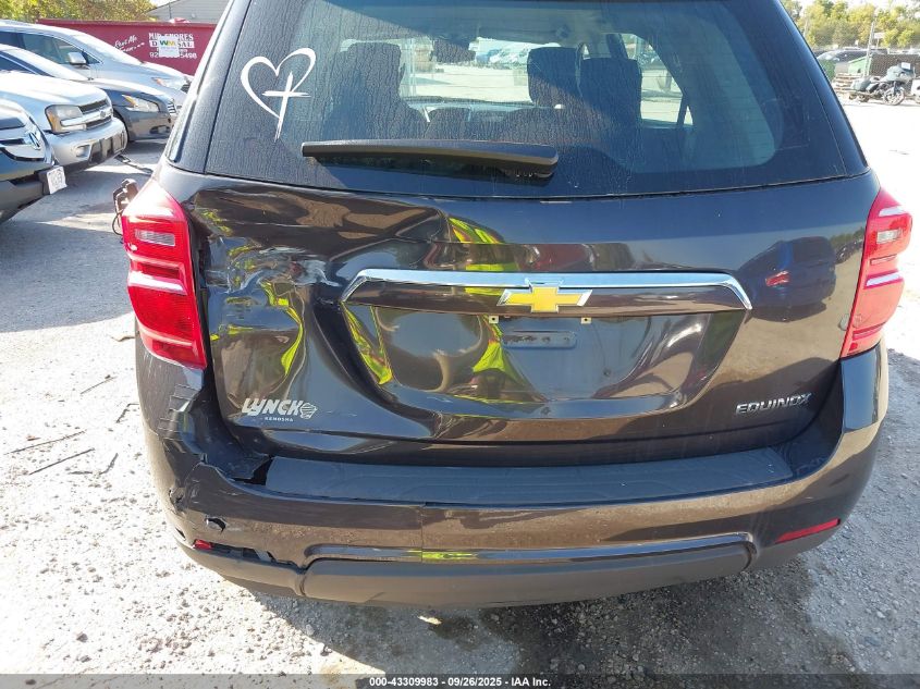 2016 Chevrolet Equinox Ls VIN: 2GNALBEK4G6101911 Lot: 43309983