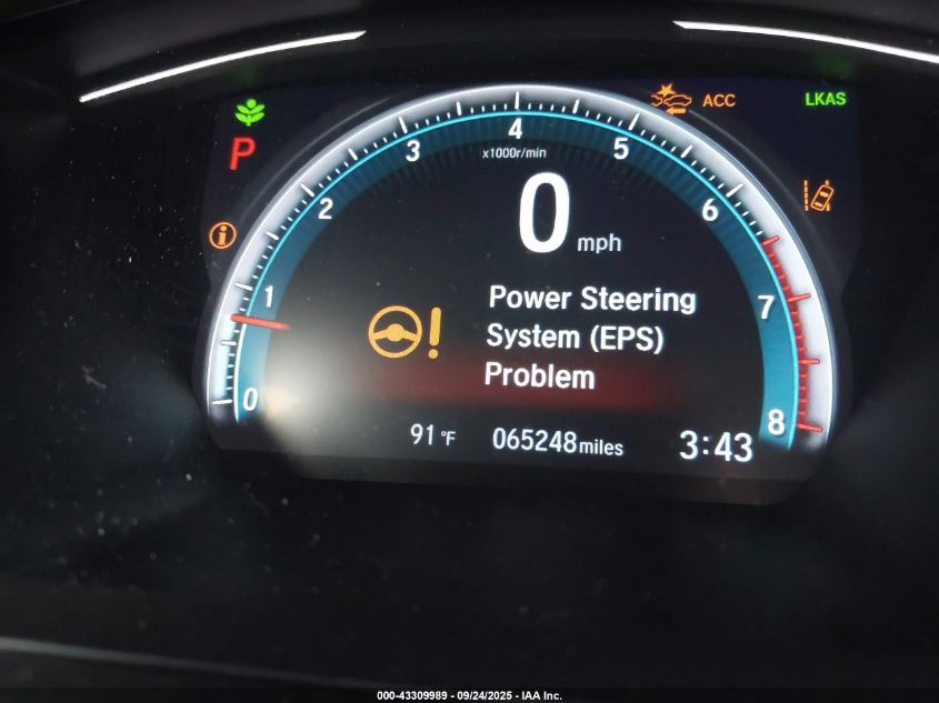 2020 Honda Civic Ex-L VIN: SHHFK7H89LU210057 Lot: 43309989