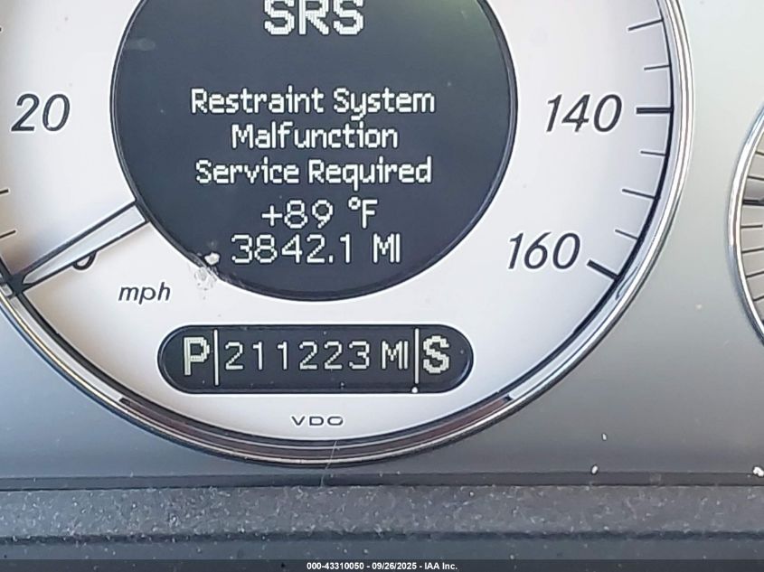 2008 Mercedes-Benz E 350 4Matic VIN: WDBUF87X98B296751 Lot: 43310050