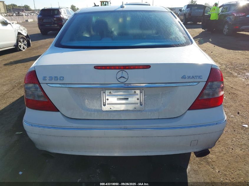2008 Mercedes-Benz E 350 4Matic VIN: WDBUF87X98B296751 Lot: 43310050
