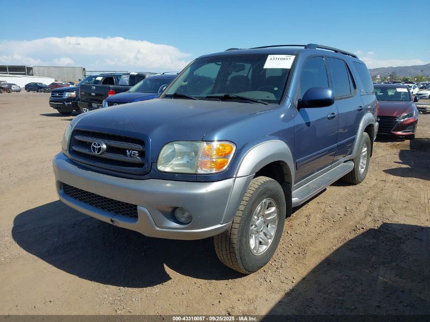 2004 Toyota Sequoia Sr5 V8 VIN: 5TDZT34A84S231136 Lot: 43310057