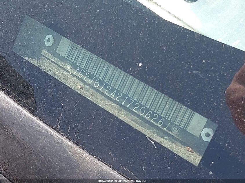 2001 Pontiac Sunfire Se VIN: 1G2JB124217206261 Lot: 43310163