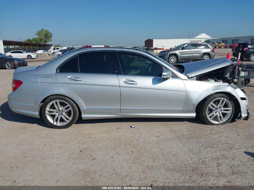 2013 Mercedes-Benz C 250 Sport VIN: WDDGF4HB2DR301287 Lot: 43310192