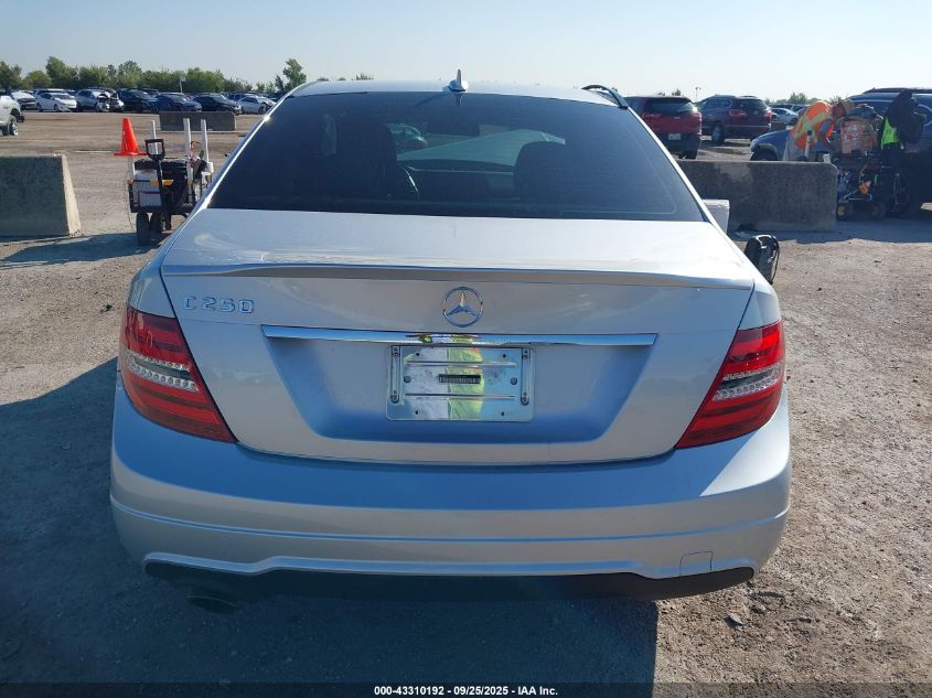 2013 Mercedes-Benz C 250 Sport VIN: WDDGF4HB2DR301287 Lot: 43310192