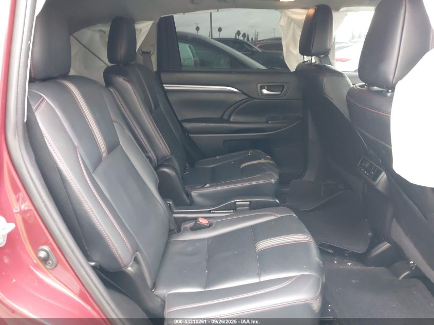 2019 Toyota Highlander Se VIN: 5TDKZRFH7KS348958 Lot: 43310261