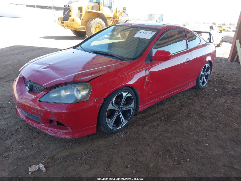 2006 Acura Rsx Type S red coupe gasoline JH4DC530X6S016400 photo #3