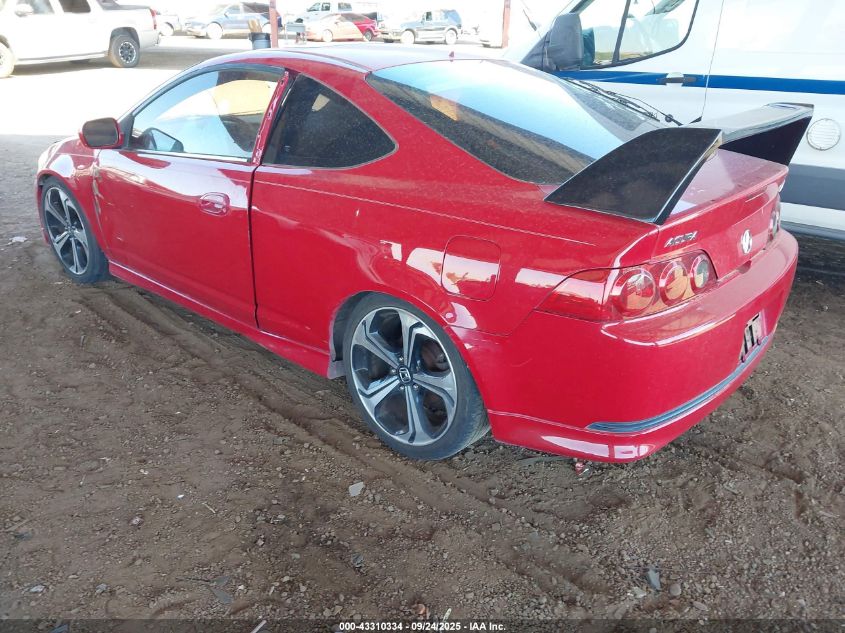2006 Acura Rsx Type S red coupe gasoline JH4DC530X6S016400 photo #4