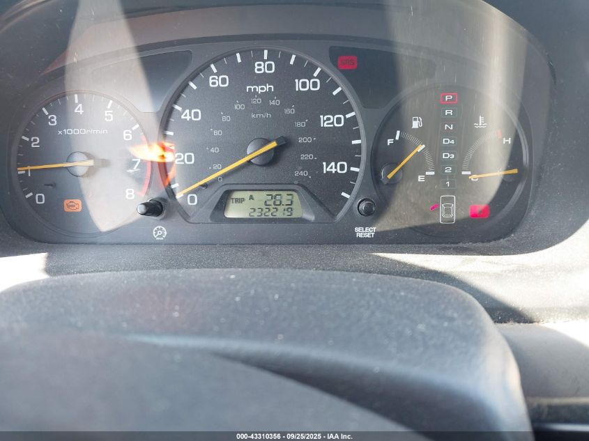 2001 Honda Accord 3.0 Ex VIN: 1HGCG16561A056524 Lot: 43310356