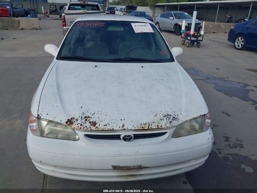 1998 Toyota Corolla Le VIN: 1NXBR18E8WZ127466 Lot: 43310415