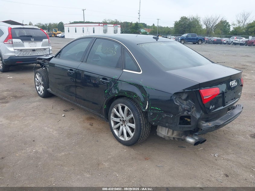 2014 AUDI A4 2.0T PREMIUM - WAUBFAFL8EN001077
