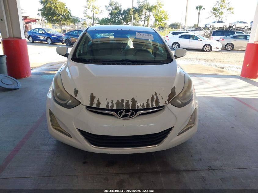 2014 Hyundai Elantra Se VIN: 5NPDH4AE2EH511120 Lot: 43310454