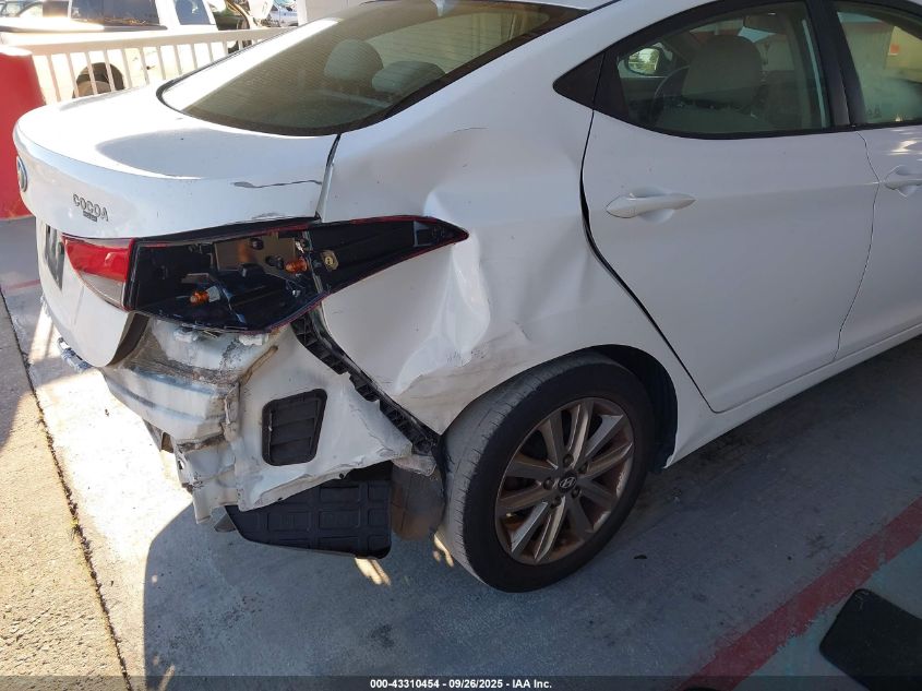 2014 Hyundai Elantra Se VIN: 5NPDH4AE2EH511120 Lot: 43310454