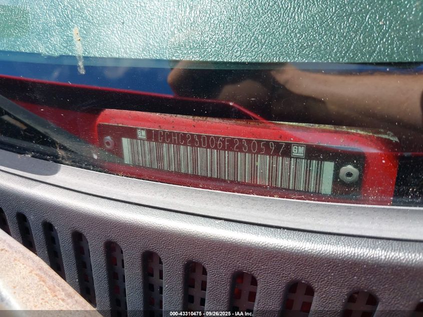 2006 Chevrolet Silverado 2500Hd Lt1 VIN: 1GCHC23D06F230597 Lot: 43310475