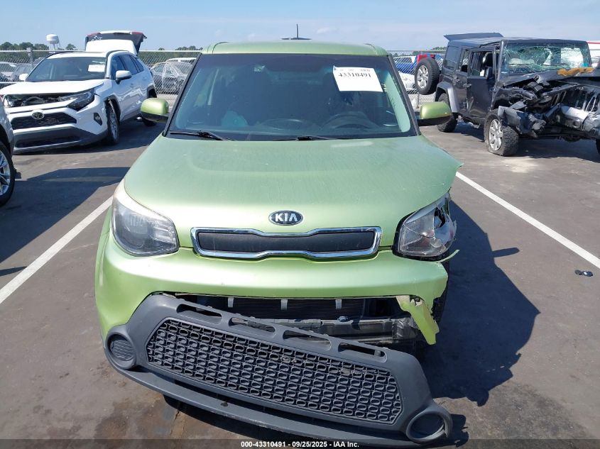 2015 Kia Soul VIN: KNDJN2A2XF7776055 Lot: 43310491