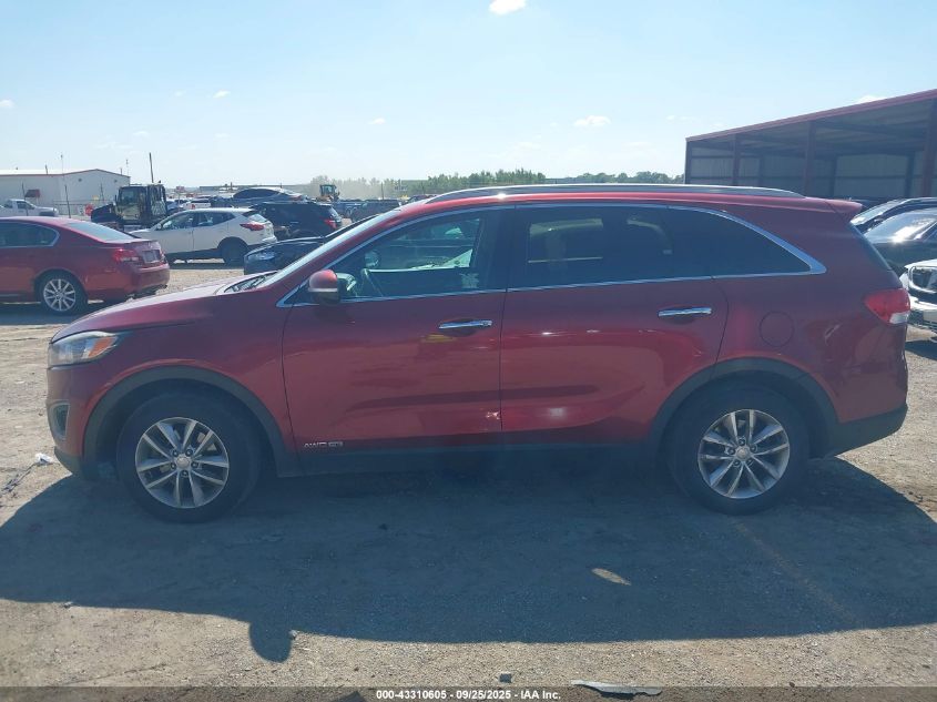 2016 Kia Sorento 3.3L Lx VIN: 5XYPGDA57GG090618 Lot: 43310605