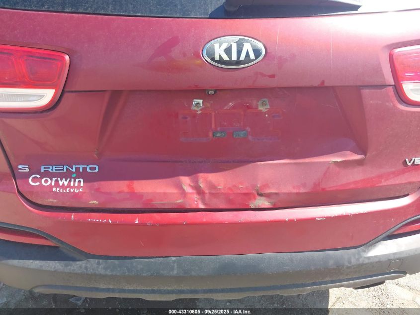 2016 Kia Sorento 3.3L Lx VIN: 5XYPGDA57GG090618 Lot: 43310605