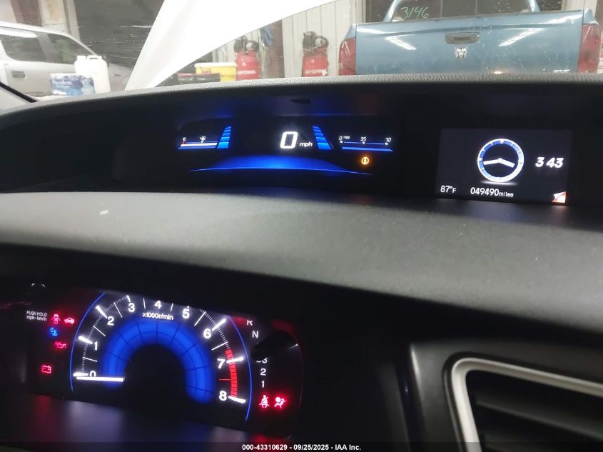 2013 Honda Civic Ex VIN: 19XFB2F82DE072280 Lot: 43310629