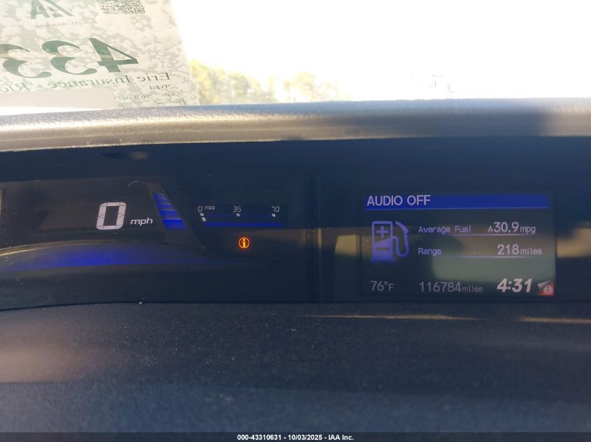 2014 Honda Civic Ex VIN: 2HGFB2F83EH524924 Lot: 43310631