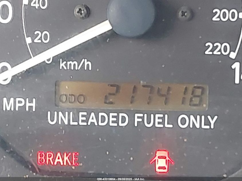 1997 Toyota Camry Le VIN: JT2BG22K3V0025263 Lot: 43310654