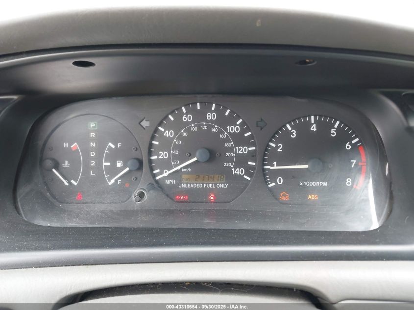 1997 Toyota Camry Le VIN: JT2BG22K3V0025263 Lot: 43310654