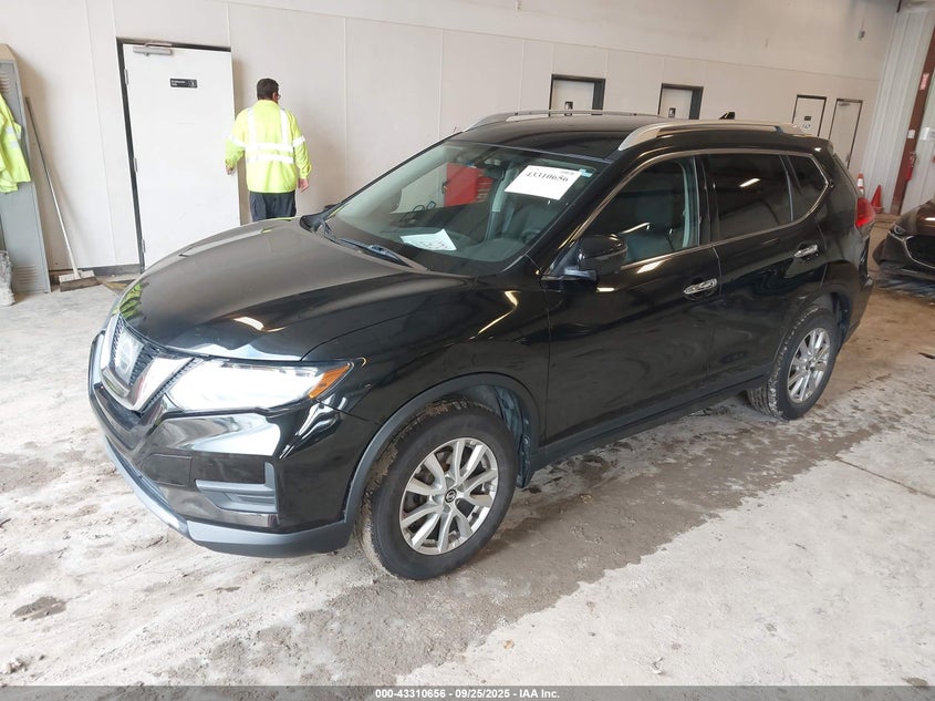 2017 Nissan Rogue 2.5 Sv Black Lot 111043310656 Vin KNMAT2MV8HP587418