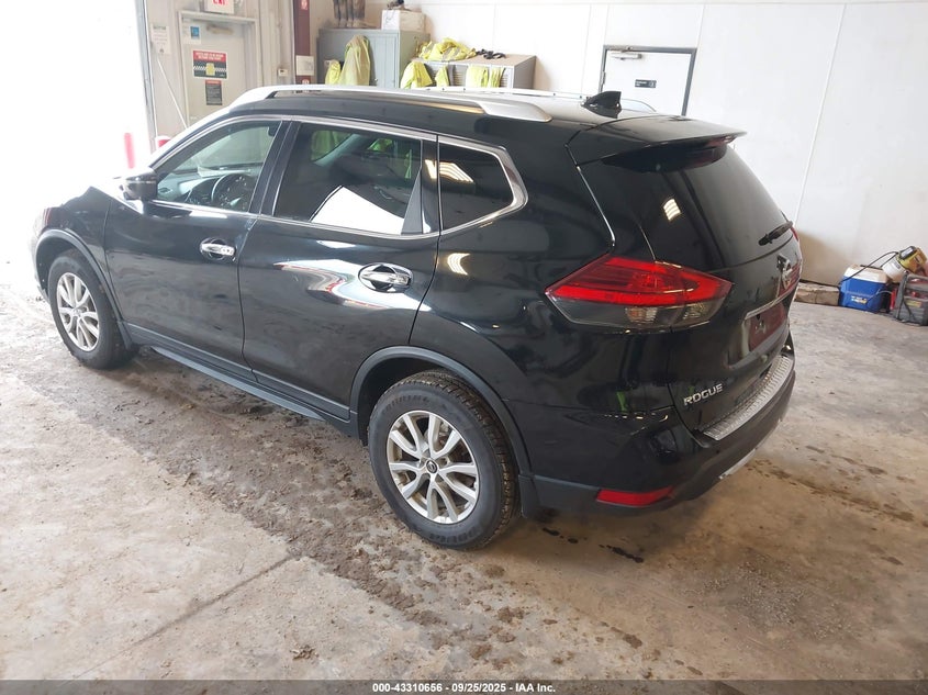 2017 Nissan Rogue 2.5 Sv Black Lot 111043310656 Vin KNMAT2MV8HP587418