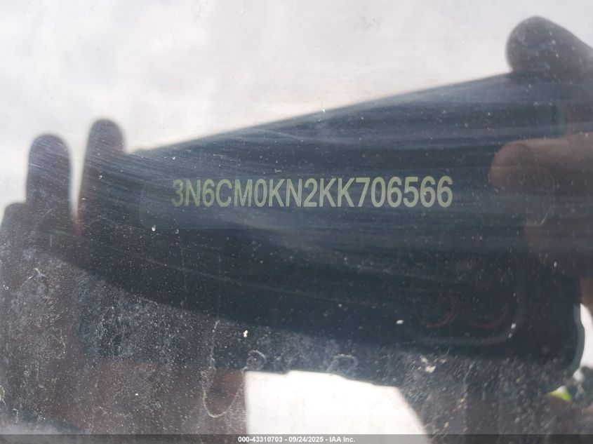 2019 Nissan Nv200 Sv VIN: 3N6CM0KN2KK706566 Lot: 43310703
