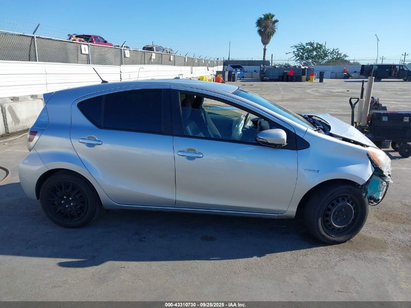 2013 Toyota Prius C Two VIN: JTDKDTB38D1549628 Lot: 43310730