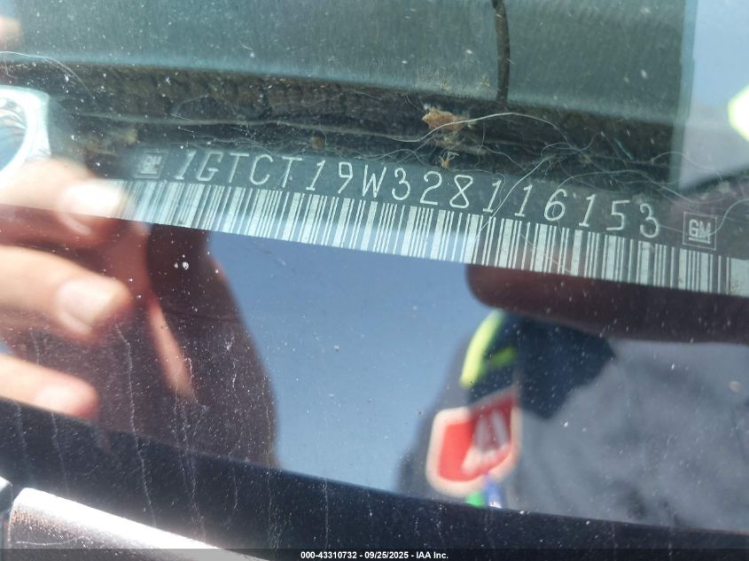 2002 GMC Sonoma Sls VIN: 1GTCT19W328116153 Lot: 43310732