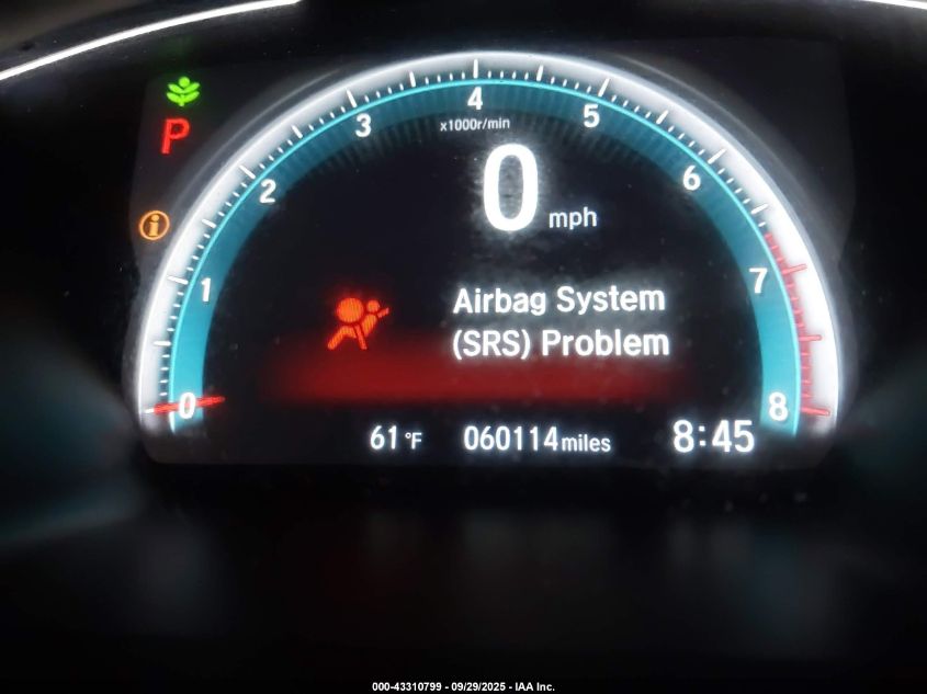 2020 Honda Civic Lx VIN: 2HGFC2F6XLH570727 Lot: 43310799