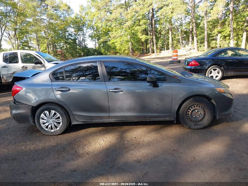 2012 Honda Civic Lx VIN: 19XFB2F5XCE092295 Lot: 43310891