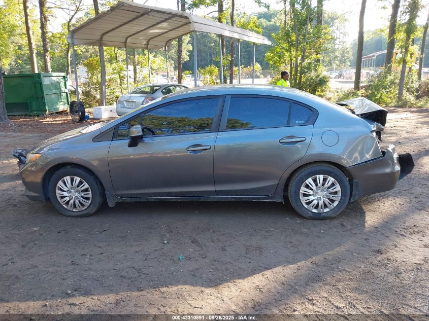 2012 Honda Civic Lx VIN: 19XFB2F5XCE092295 Lot: 43310891