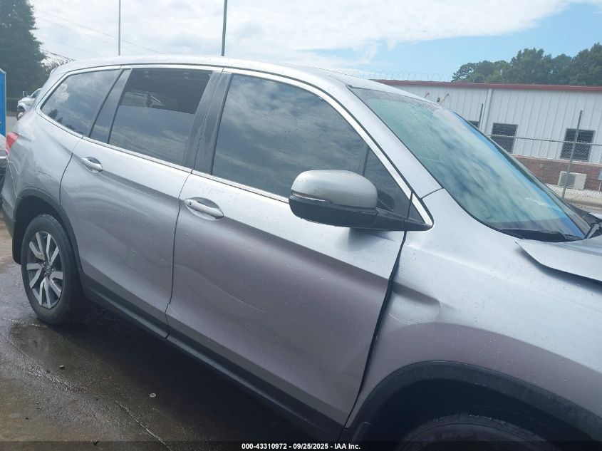 2022 Honda Pilot 2Wd Ex-L VIN: 5FNYF5H52NB010214 Lot: 43310972