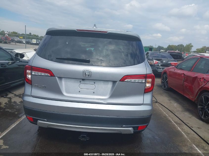 2022 Honda Pilot 2Wd Ex-L VIN: 5FNYF5H52NB010214 Lot: 43310972