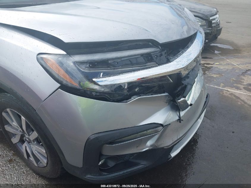 2022 Honda Pilot 2Wd Ex-L VIN: 5FNYF5H52NB010214 Lot: 43310972