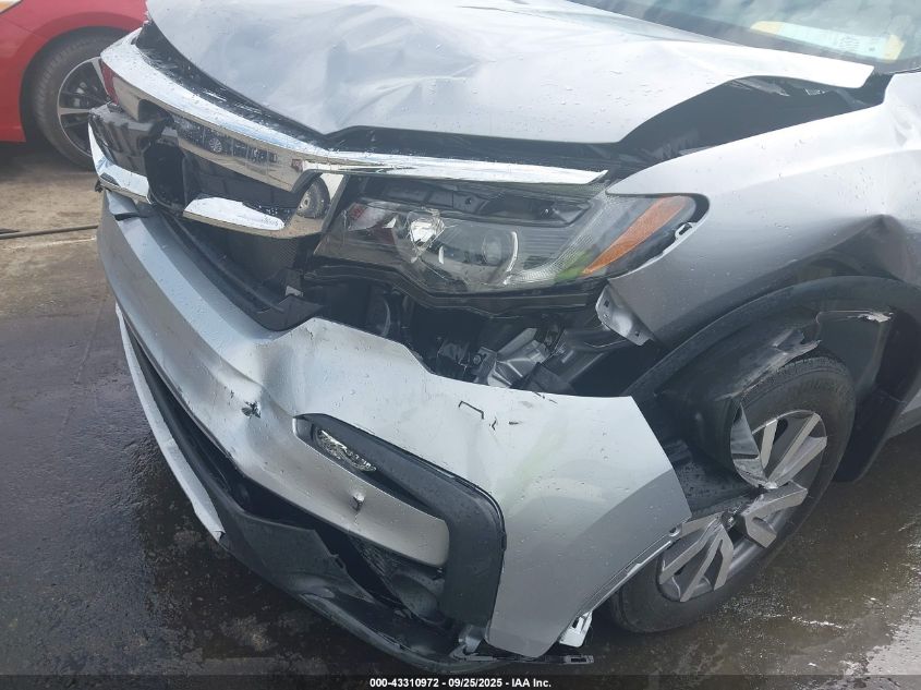 2022 Honda Pilot 2Wd Ex-L VIN: 5FNYF5H52NB010214 Lot: 43310972