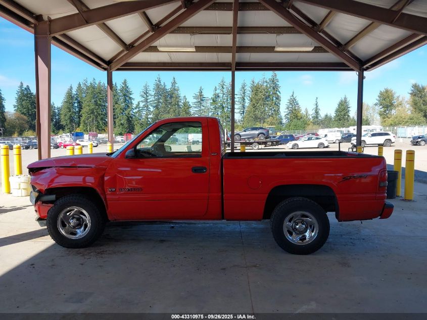 1996 Dodge Ram 1500 VIN: 1B7HC16Z0TS600404 Lot: 43310975